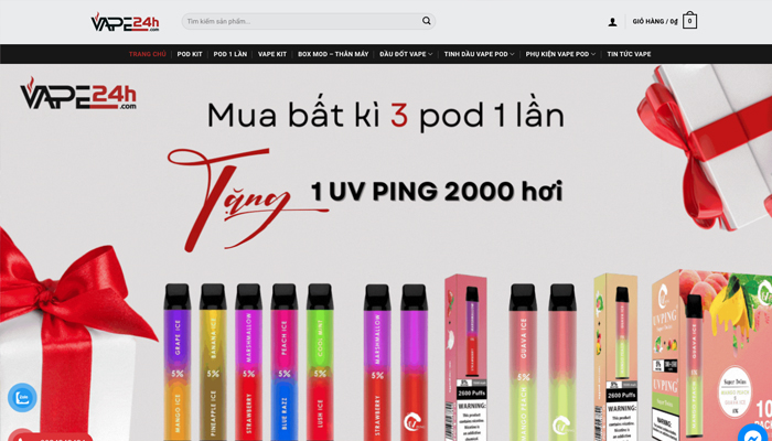 Vape24h - Địa chỉ bán Pod system chính hãng