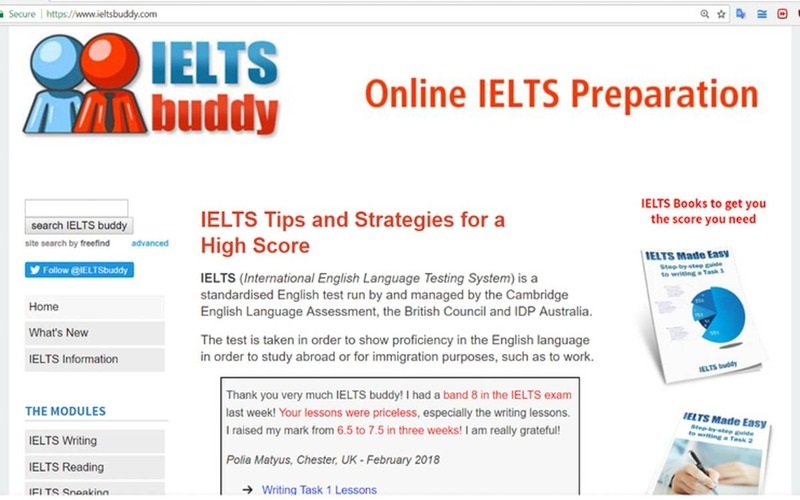 Học tiếng Anh IELTS Buddy